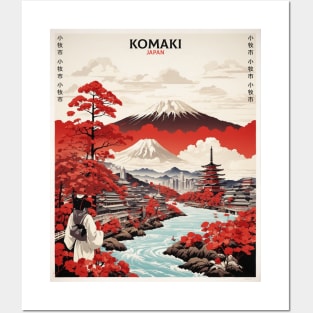 Komaki Japan Vintage Poster Tourism Posters and Art